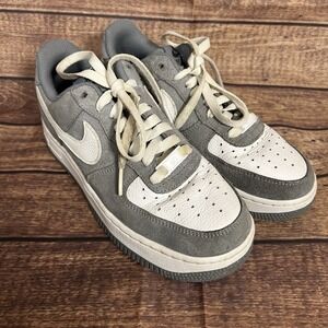Nike Air Force 1 Low '07 Light Smoke Grey White DN4165-991 Suede Men's 7
